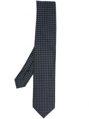 Cravate en soie à imprimé à motif géométrique D4.0