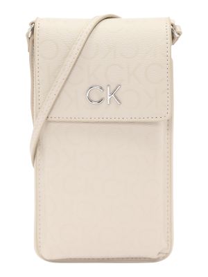 Чанта през рамо Calvin Klein бежово