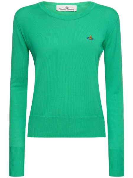 Suéter de algodón Vivienne Westwood verde