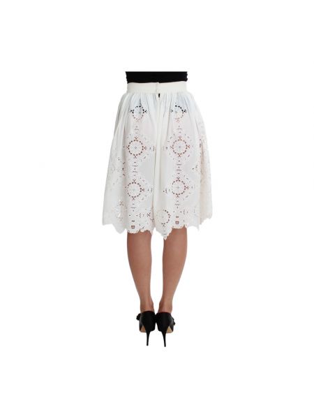 Falda midi Dolce & Gabbana blanco