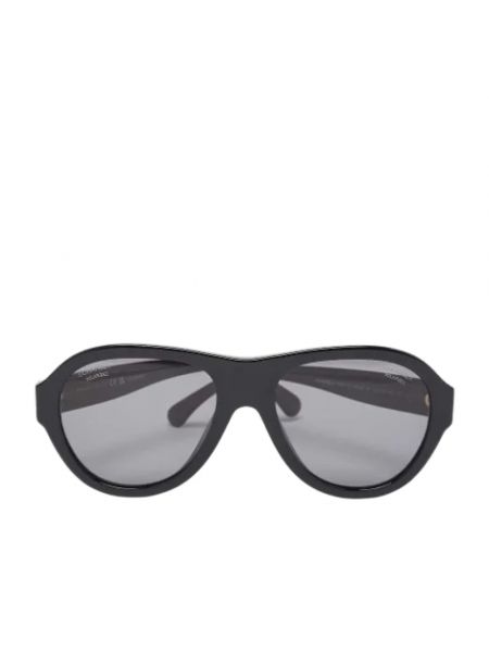 Czarne okulary przeciwsłoneczne Chanel Vintage