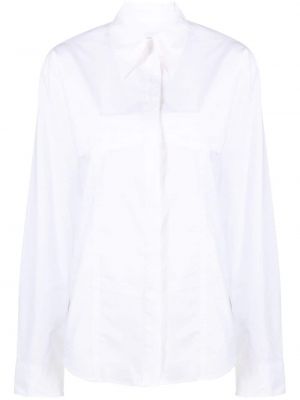 Hemd mit plisseefalten Rxquette weiß