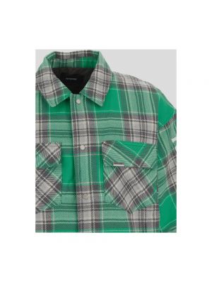 Camisa acolchada de franela Represent verde