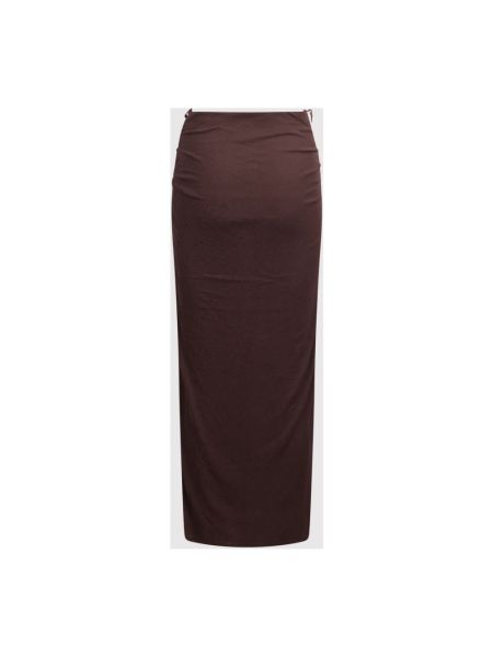 Falda larga Nanushka marrón