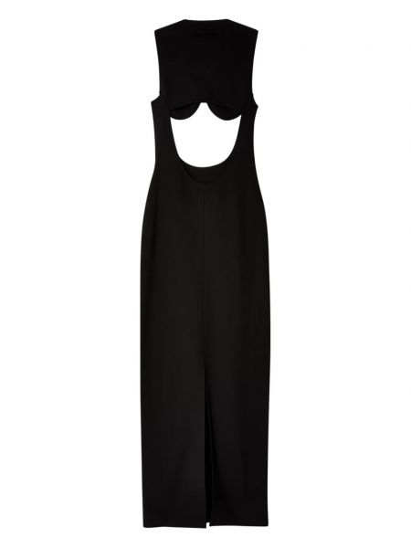 Večerní šaty jersey Jean Paul Gaultier černé