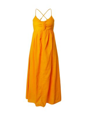 Τζιν φόρεμα Tom Tailor Denim κίτρινο