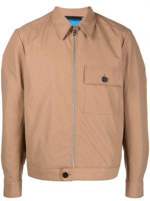 Zip lang jakke Paul Smith brun