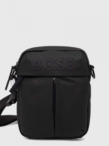 Cipzáras crossbody táska Boss fekete