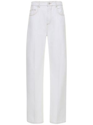 Voľné džínsy Sportmax biela