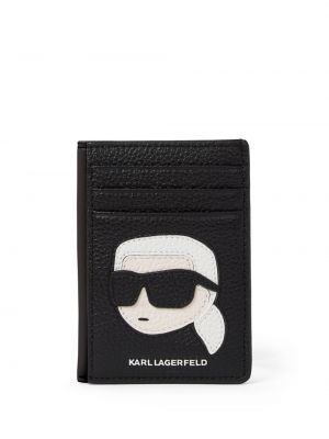 Portefeuille à imprimé Karl Lagerfeld noir