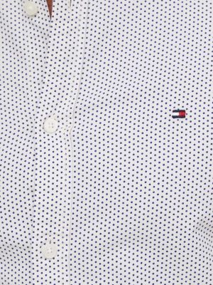 Koszula na guziki slim fit bawełniana Tommy Hilfiger beżowa