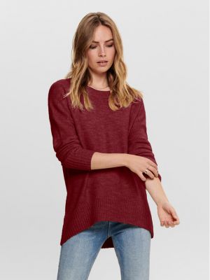 Пуловер Only винено червено