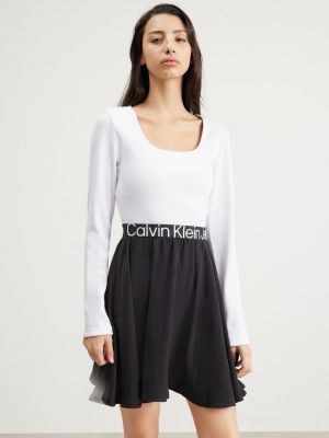 Платье из джерси с длинным рукавом Calvin Klein Jeans