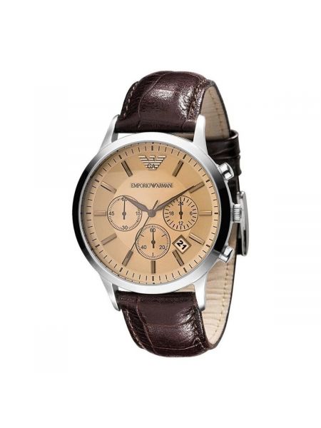 Zegarek Emporio Armani brązowy