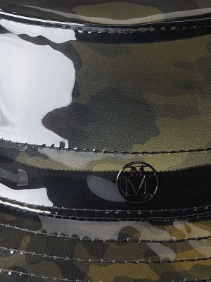 Mütze mit camouflage-print Maison Michel schwarz