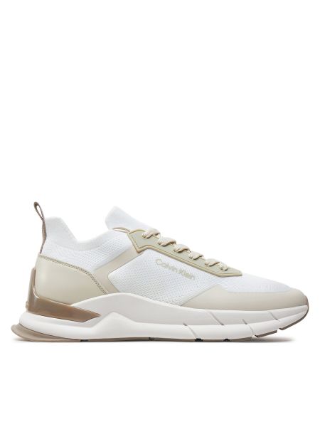 Sneakers με κορδόνια με δαντέλα Calvin Klein λευκό