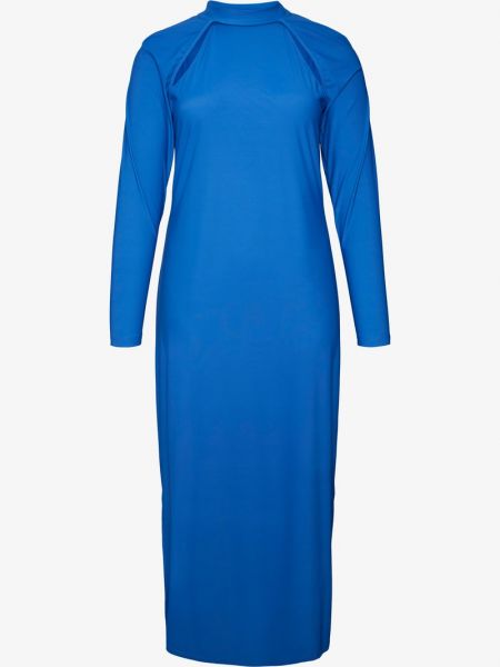 Sukienka długa Vero Moda Curve niebieska