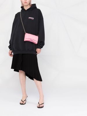 Kapučdžemperis ar apdruku Balenciaga melns