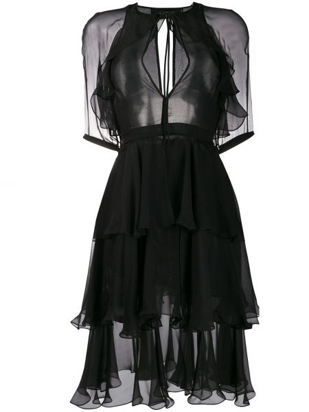 Mini vestido con volantes Dsquared2 negro