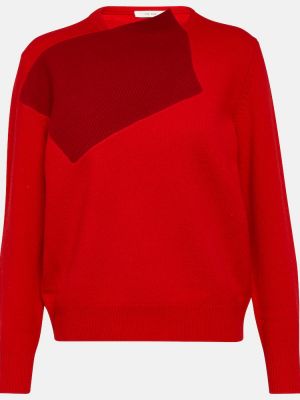 Jersey de lana de cachemir de tela jersey The Row rojo