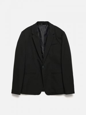 Приталенный пиджак слим с карманами Befree черный