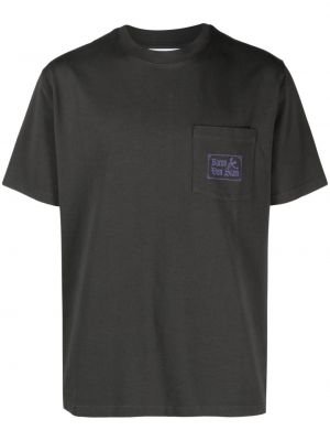 T-shirt con stampa Palmes grigio