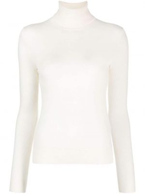 Bavlnený sveter s výšivkou s potlačou Polo Ralph Lauren biela