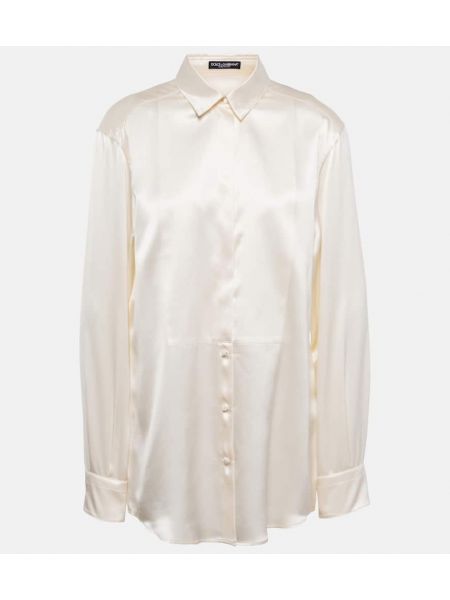 Camisa de seda Dolce&gabbana blanco