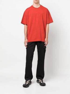 Figurbetonte t-shirt mit rundem ausschnitt A-cold-wall* rot