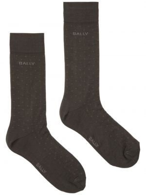 Bodkované ponožky Bally sivá