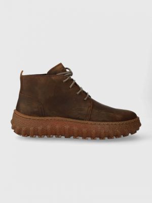 Шкіряні черевики Camper коричневі