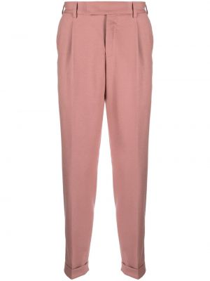 Pantaloni dritti con piume Pt Torino rosa