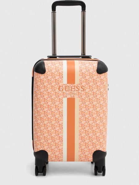 Pomarańczowa walizka Guess