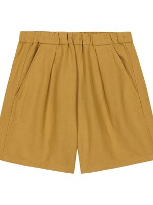 Bomuld linned shorts for piger Bonpoint brun