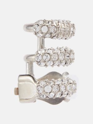 Kolczyki z kryształkami Givenchy srebrne