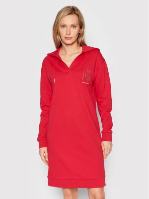 Kootud kleit Armani Exchange punane