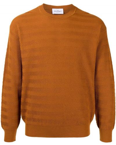 Jersey de punto de tela jersey Salvatore Ferragamo naranja