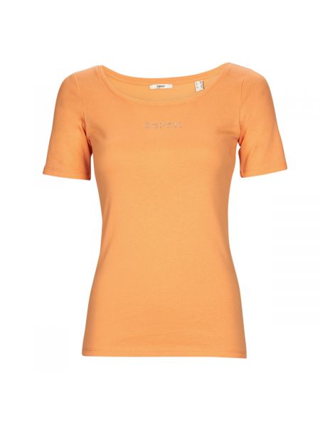Koszulka z krótkim rękawem Esprit pomarańczowa