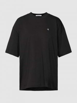 Koszulka oversize Calvin Klein Jeans czarna