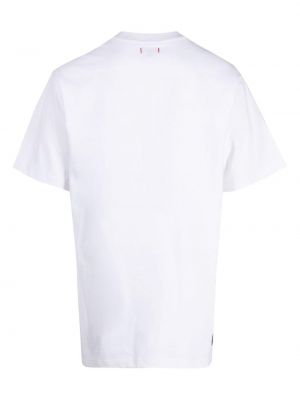 Raštuotas medvilninis marškinėliai Clot balta