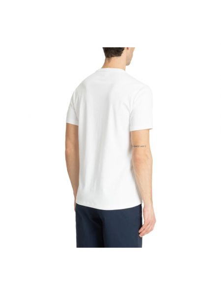 Camiseta con bordado de algodón de cuello redondo Michael Kors blanco
