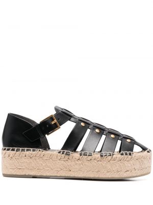 Plattform espadrillos Tory Burch svart