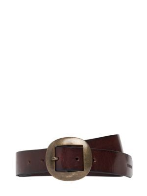 Cinturón de cuero con hebilla Dsquared2 marrón