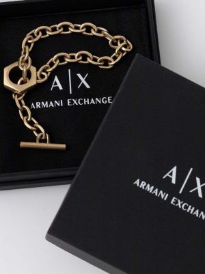 Náramek Armani Exchange zlatý