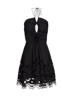 Черное хлопковое платье мини Magali Pascal