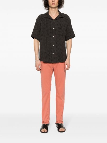 Slim fit rovné kalhoty Jacob Cohen oranžové