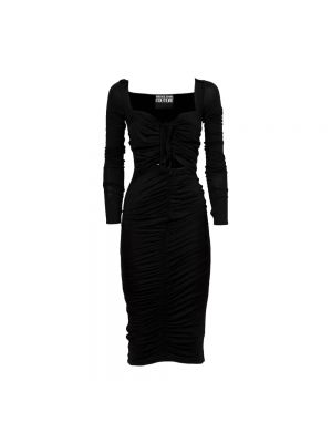 Sukienka midi Versace Jeans Couture czarna