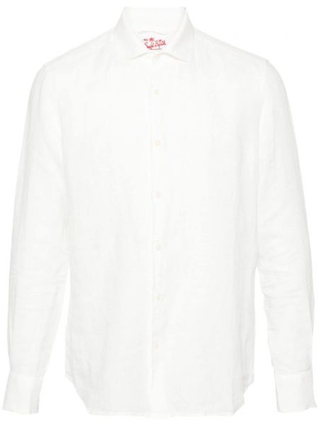 Λινό πουκάμισο Mc2 Saint Barth λευκό