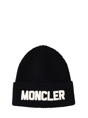 Cappello di lana Moncler nero