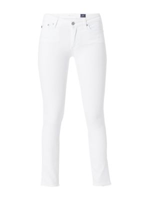 Skinny τζιν Ag Jeans λευκό